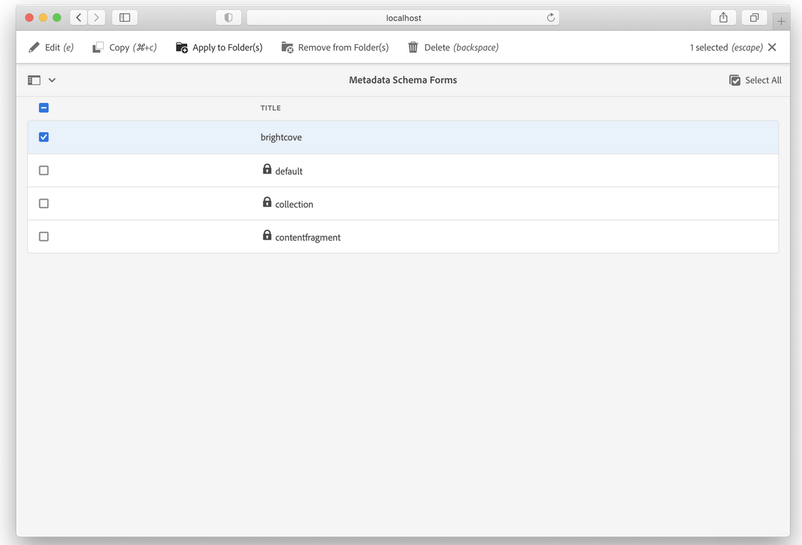 Automatic MetaData Schema