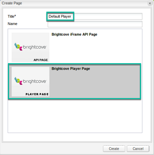 Player Page Creation
