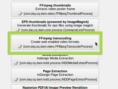 Select FFmpeg Transcoding