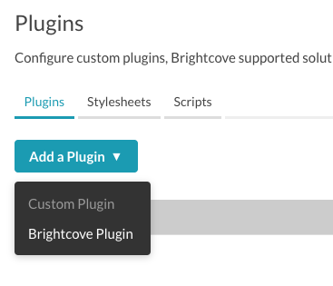 Add a Plugin button