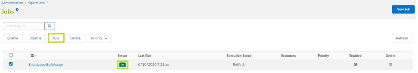 Job Completion Status - Bulk Assign Product