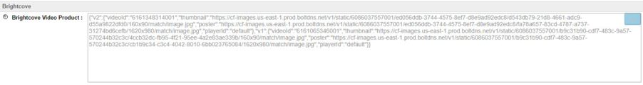 Product Details Brightcove Section