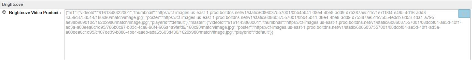 Product Details Brightcove Section