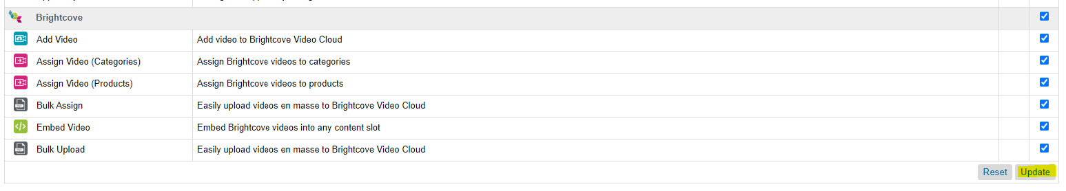 Update Roles and Permissions