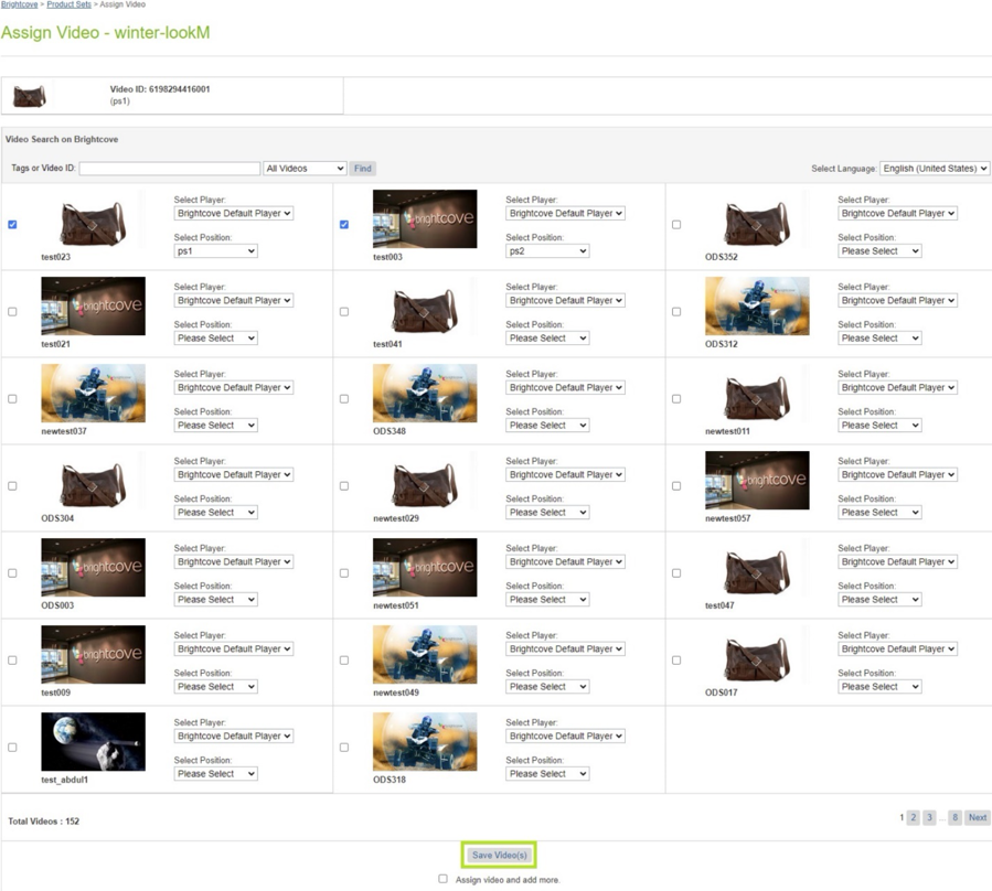 Save Video Assignment