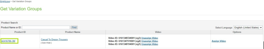 Variation Group Videos