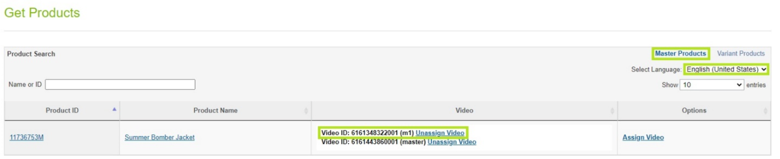 Verify Video Assignment