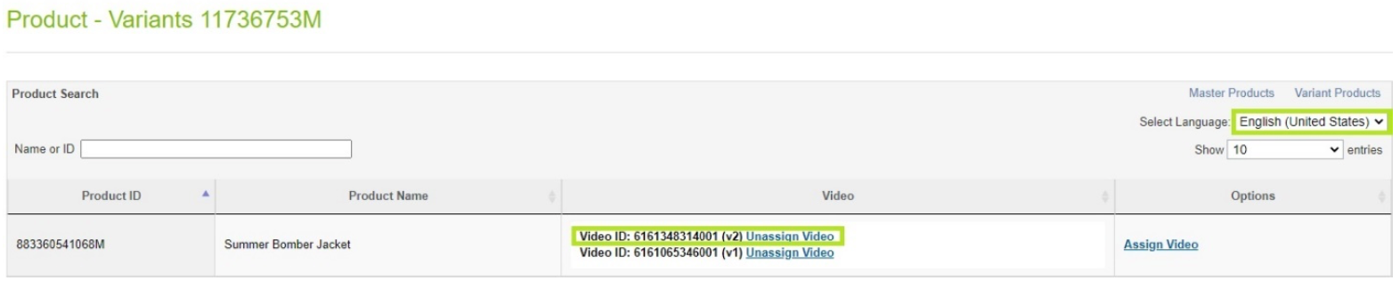 Verify Video Assignment