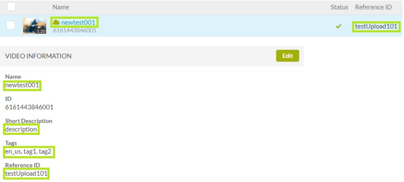 Verify Video Object in Brightcove