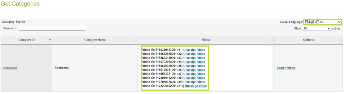 Verify Videos Assign - Category