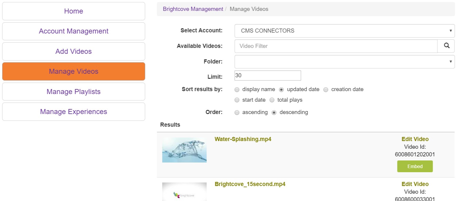 select video by searching or just scrolling