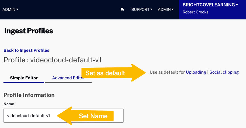 Add profile with default name.